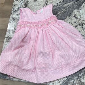 Edgehill Collection Pink Striped Dress